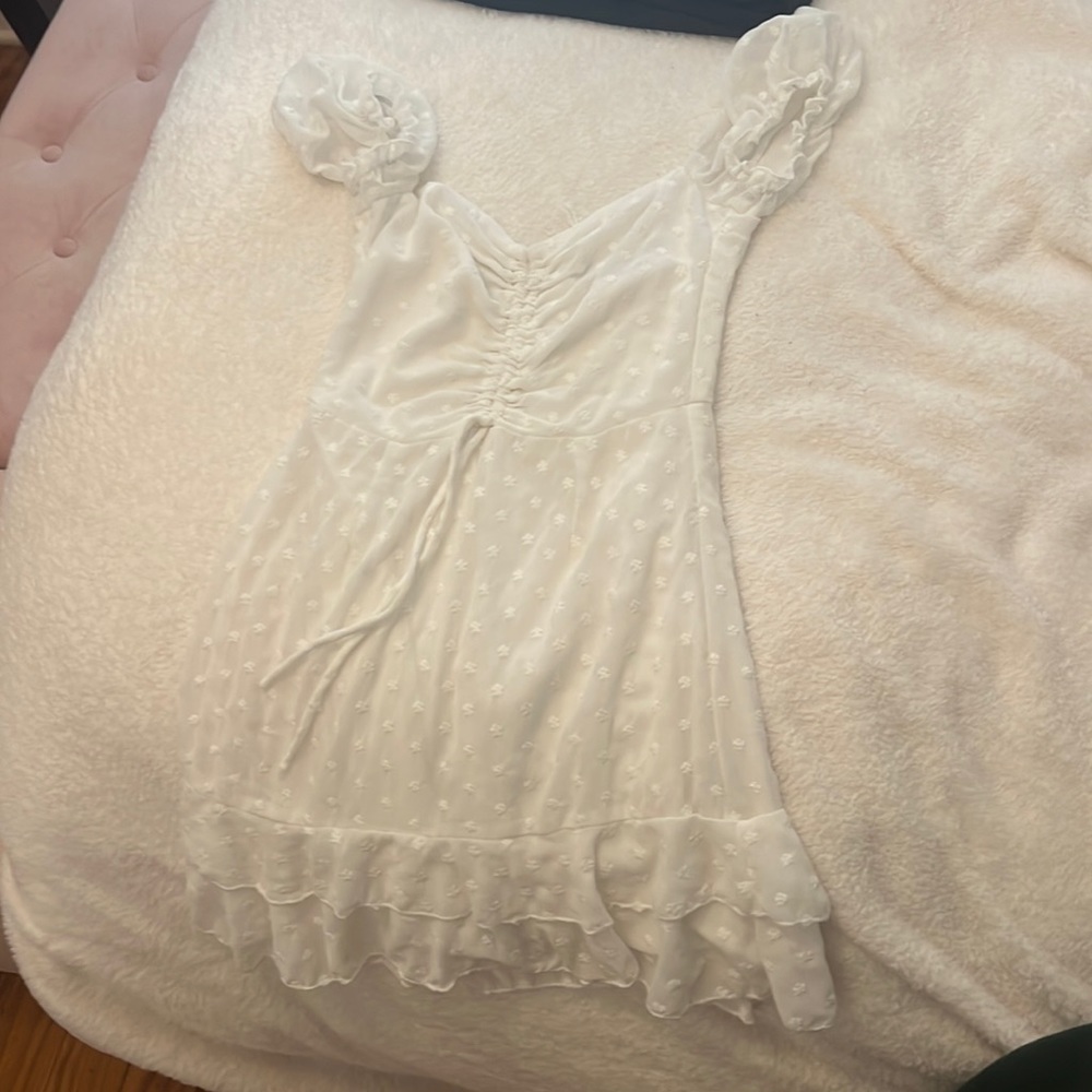Princess Polly white mini dress .